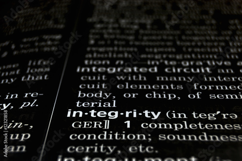 Принти на полотні Integrity Defined on Black