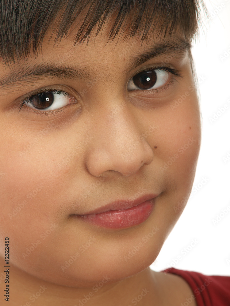 portrait of a multiracial child, close-up portrait of a multiracial child, close-up