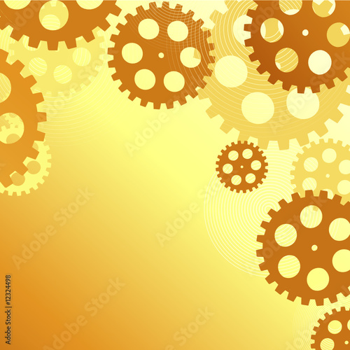 Yellow pinion background