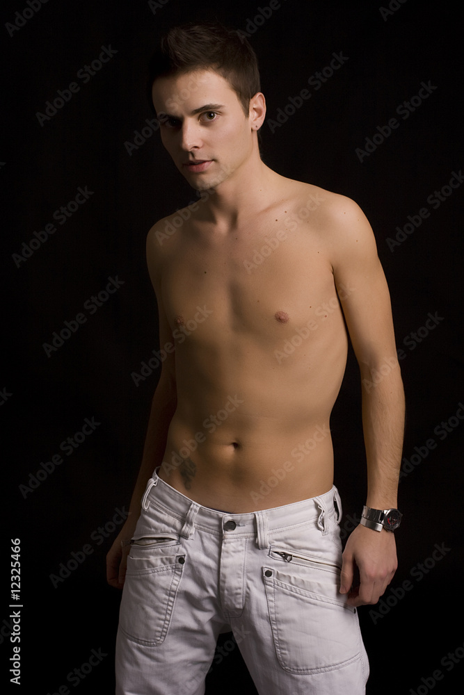 Fototapeta premium Young casual boy posing