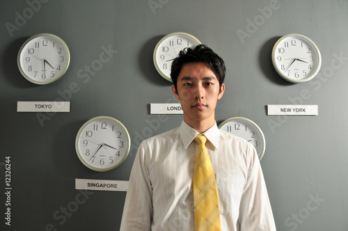 Photography Executive With International Clocks