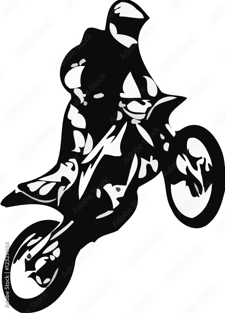 Motociclista Imagens de Stock de Arte Vetorial