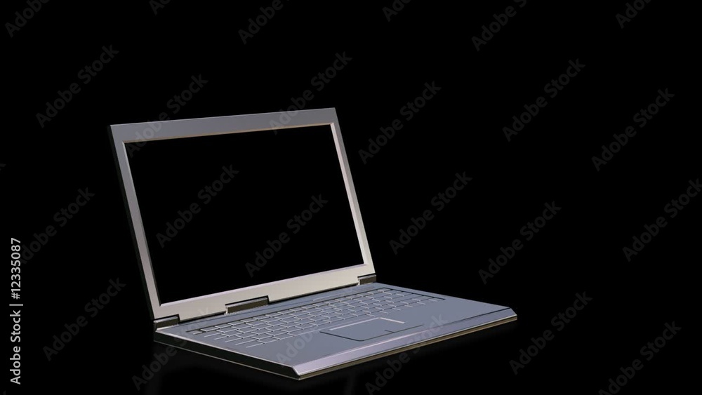 Laptop opening Laptop opening