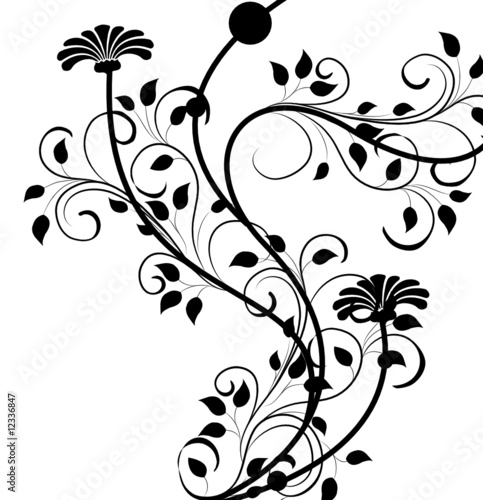 arabesque floral antique