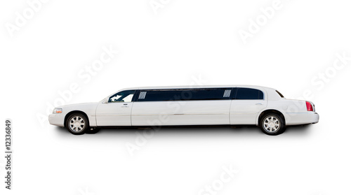Canvas Print Isolted Limousine