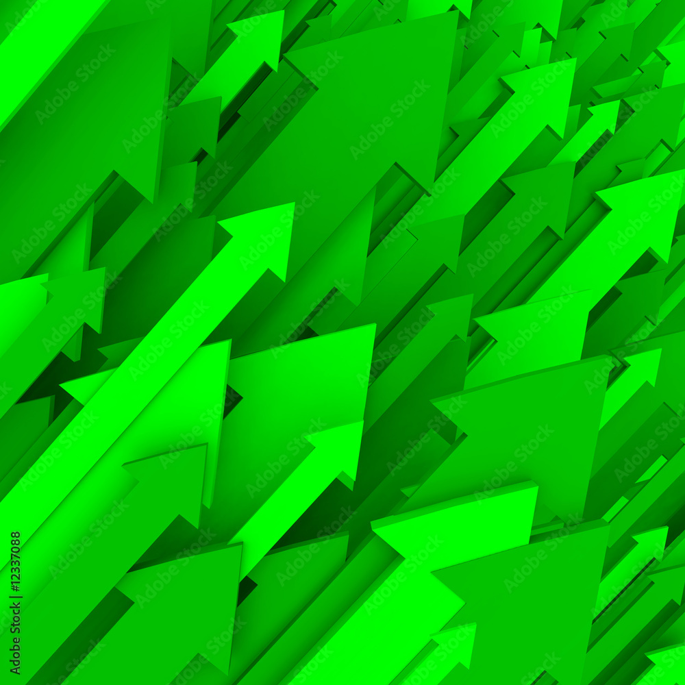 Green Arrow Background - Solid
