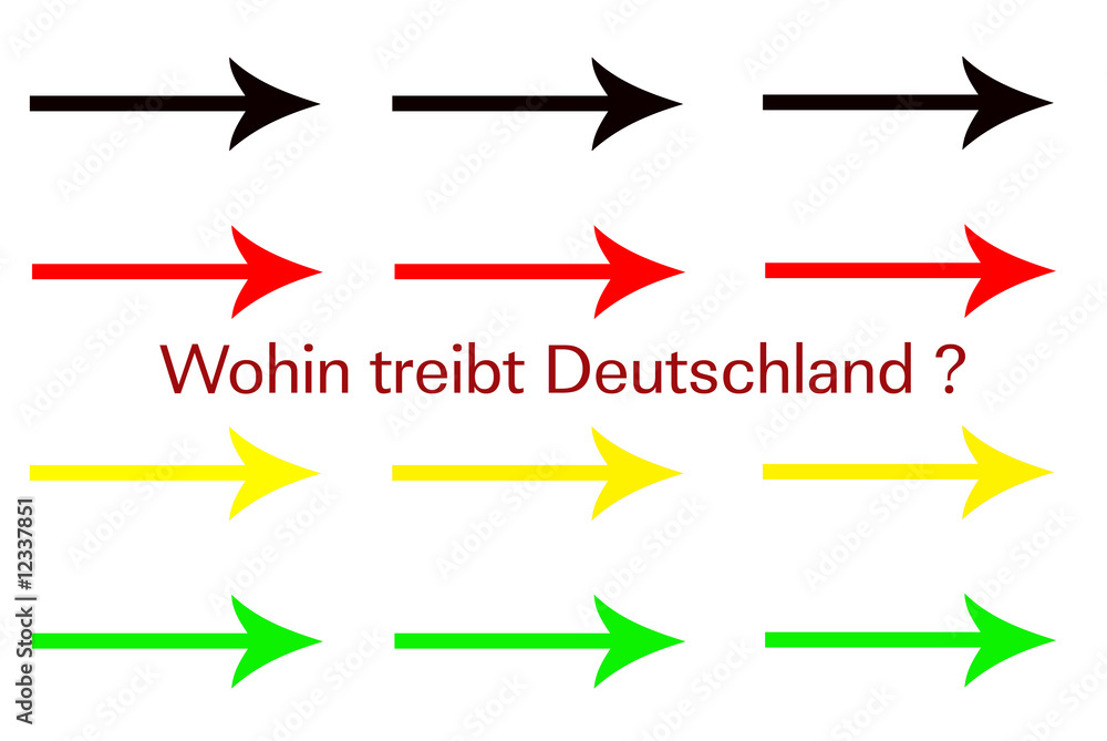 Fototapeta premium Wohin treibt Deutschland ?