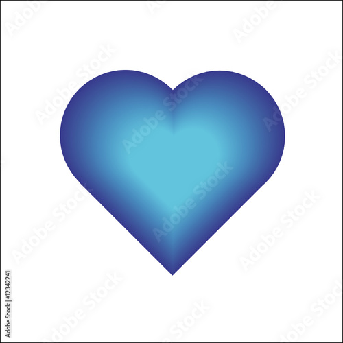 coeur bleu