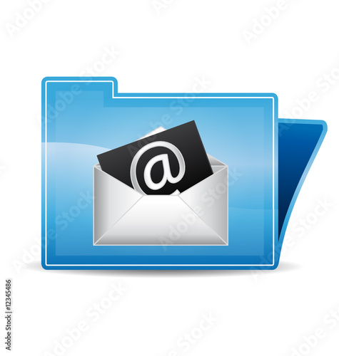 Mail contact icon folder