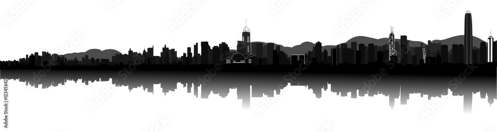 Obraz premium Skyline von Hongkong