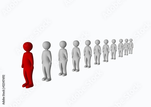 People in line