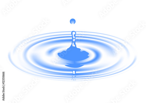 Clear water drop