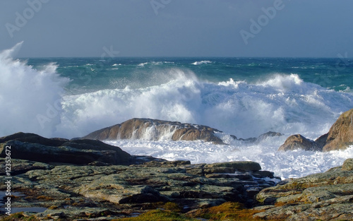 mer agité en bretagne