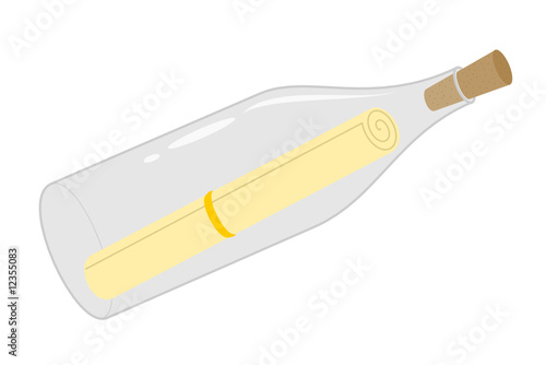 A isolated message in a bottle