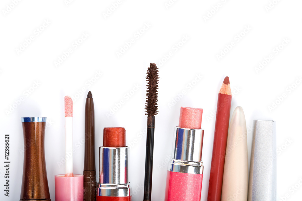 Obraz premium colorful makeup collection isolated