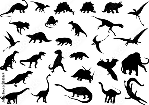Vector dinosaurs