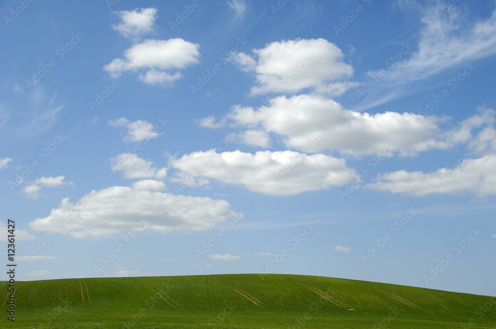 Landscape and clouds