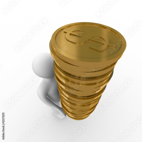 man with money for a white ...