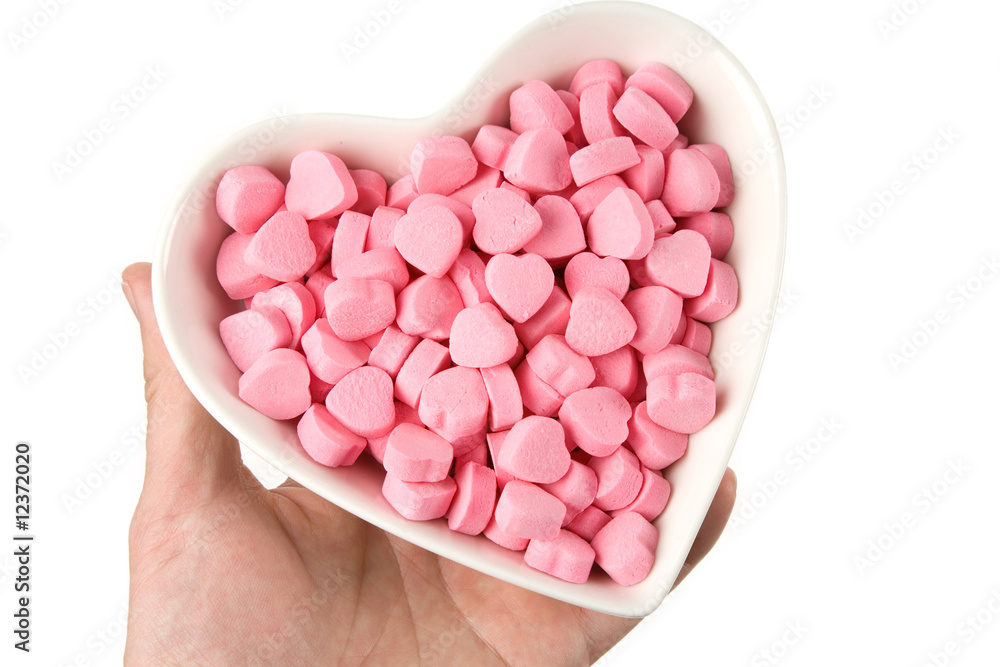Pink Heart Shape Candy Pink Heart Shape Candy