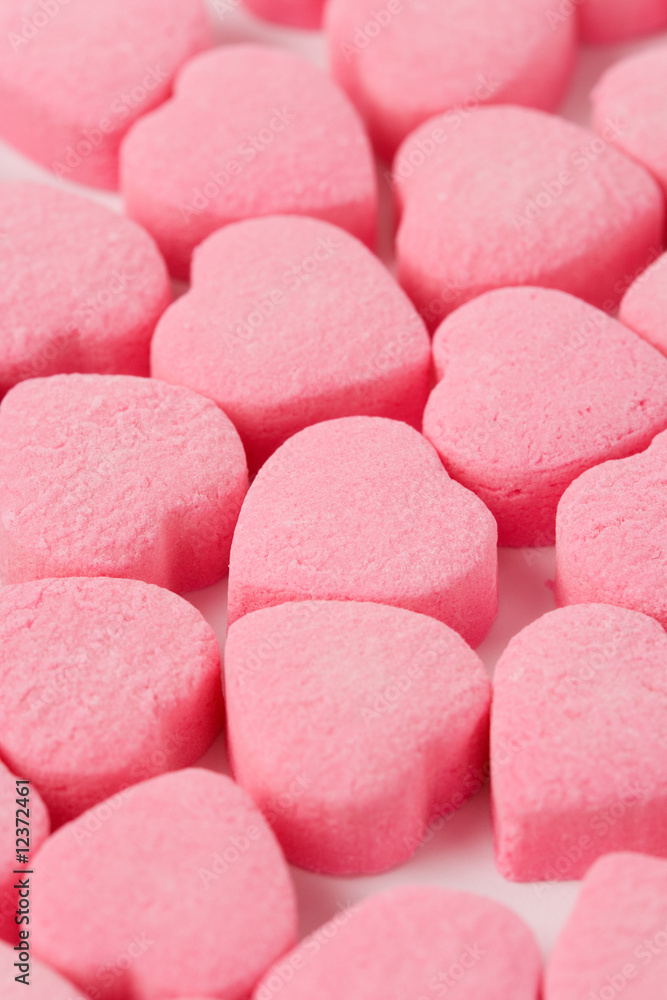 Pink Heart Shape Candy Pink Heart Shape Candy