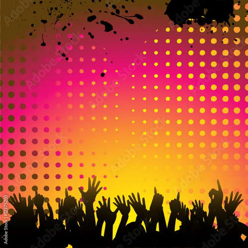 abstract background and crowd