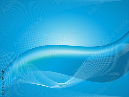 abstract blue waves