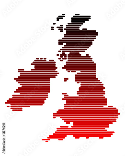 Karte der Britischen Inseln