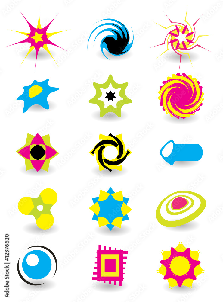 Set of abstract elements for design Set of abstract elements for design