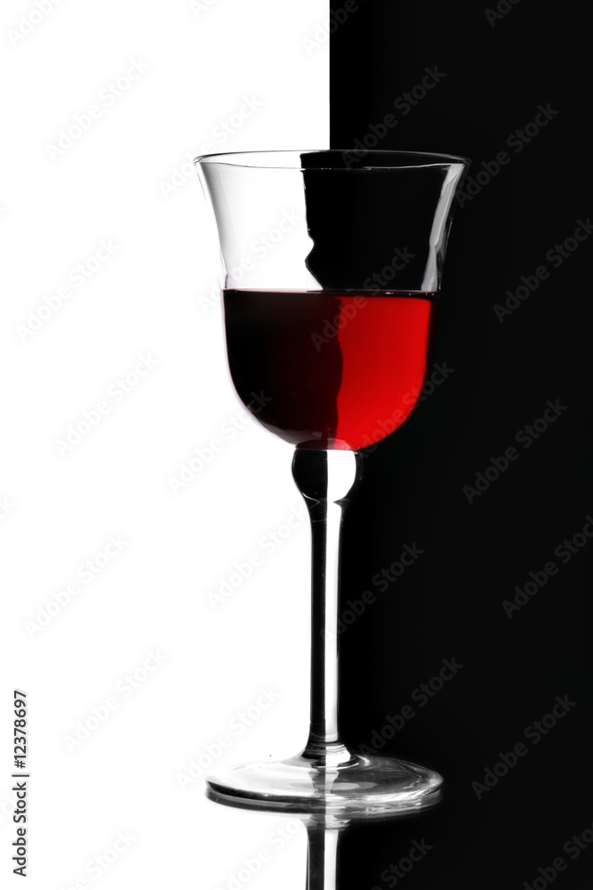 Glass of red wine Glass of red wine