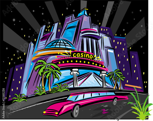 The city night scene
