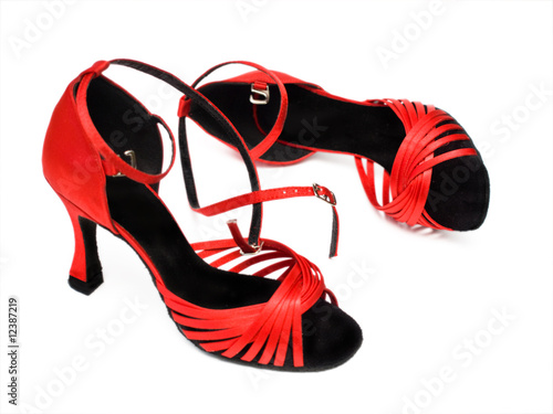 red dancing shoes