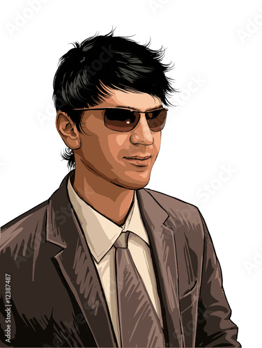 Vector portrait