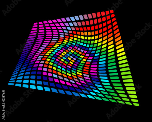 Modern art rainbow abstract design