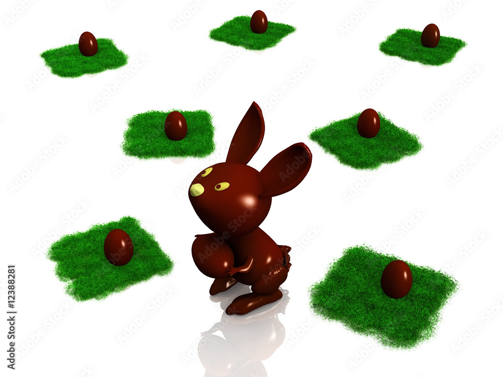Fototapeta premium le lapin de Pâques