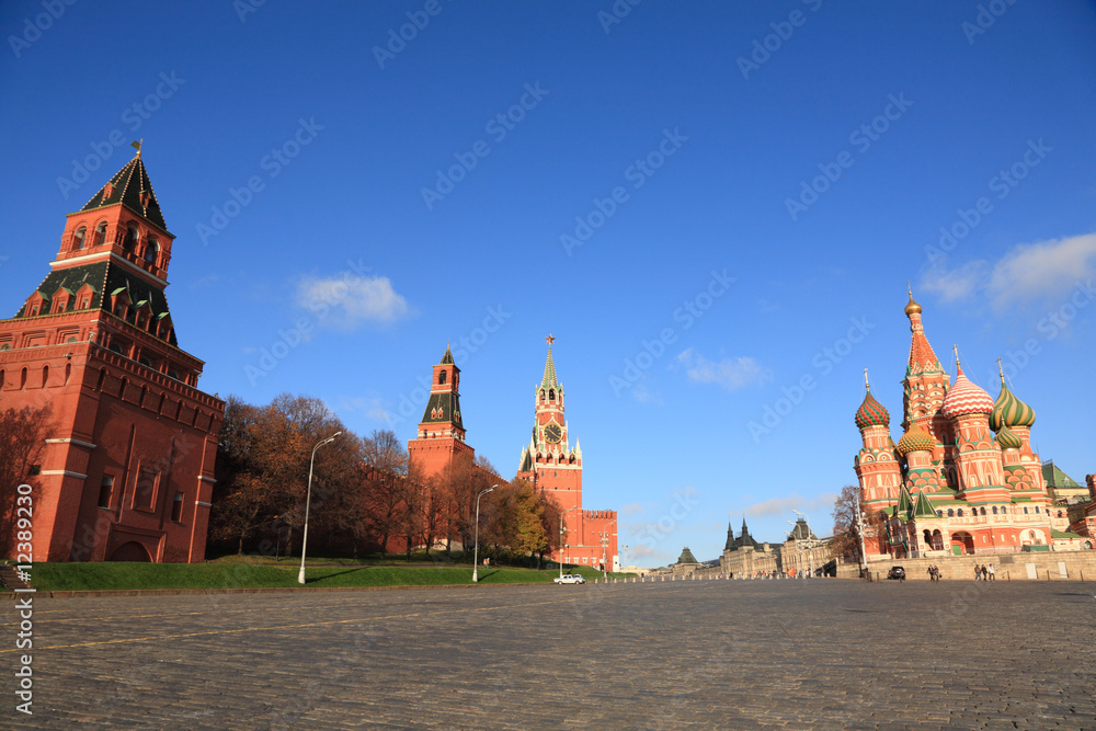 View of Kremlin and St. Basil's cathedral