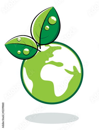 Planète terre à feuilles