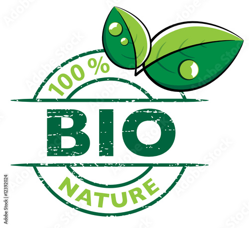 Obraz na płótnie symbole bio w salonie