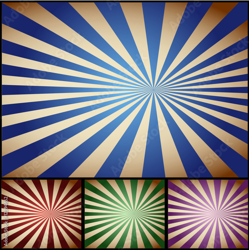 Vintage vector rays