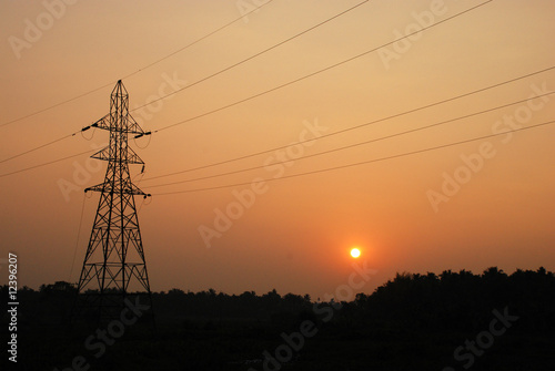 Power tower lines
