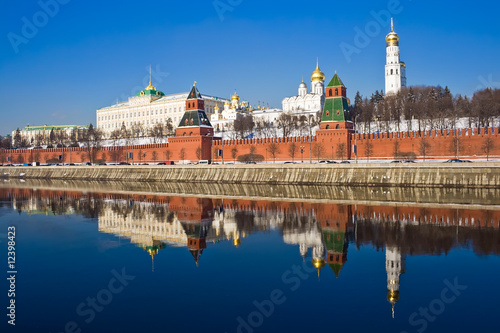 Moscow Kremlin and reflection