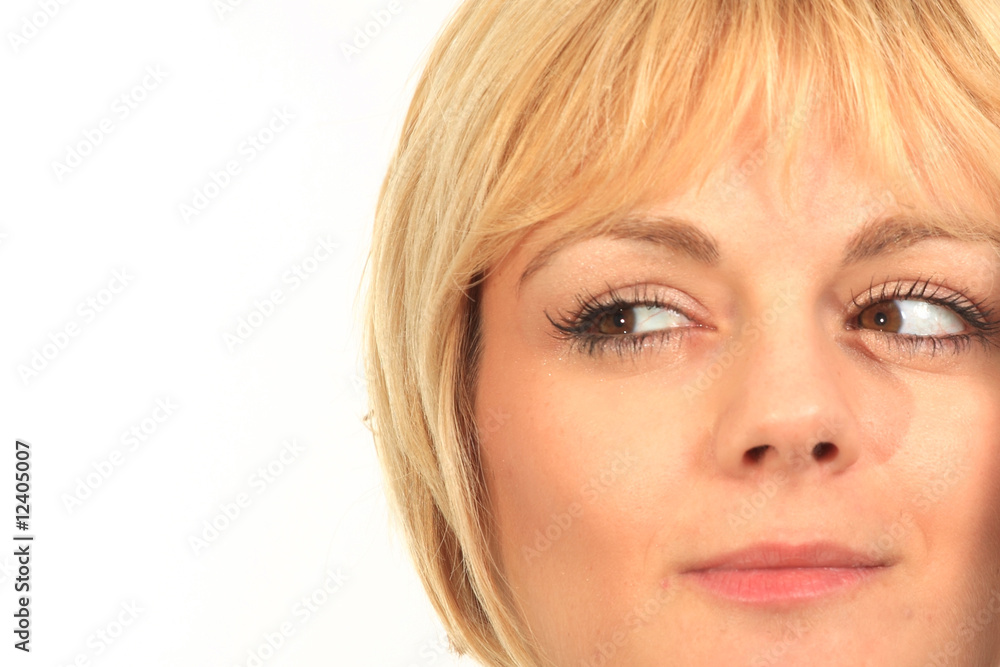 Close-up portrait of a beautiful woman Close-up portrait of a beautiful woman