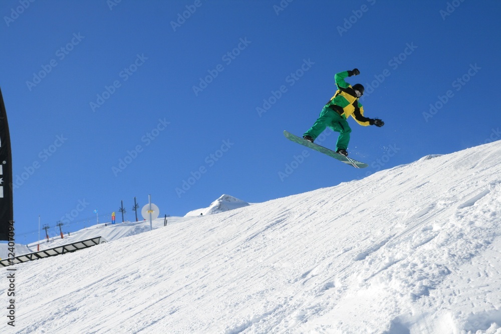 snow boarder