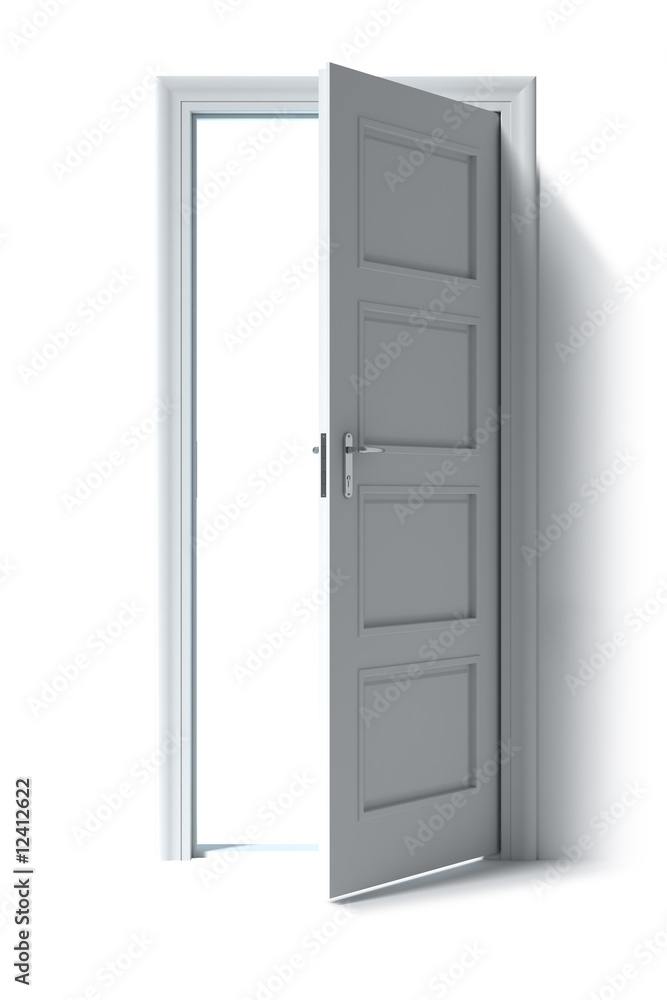 Door open to white space Door open to white space