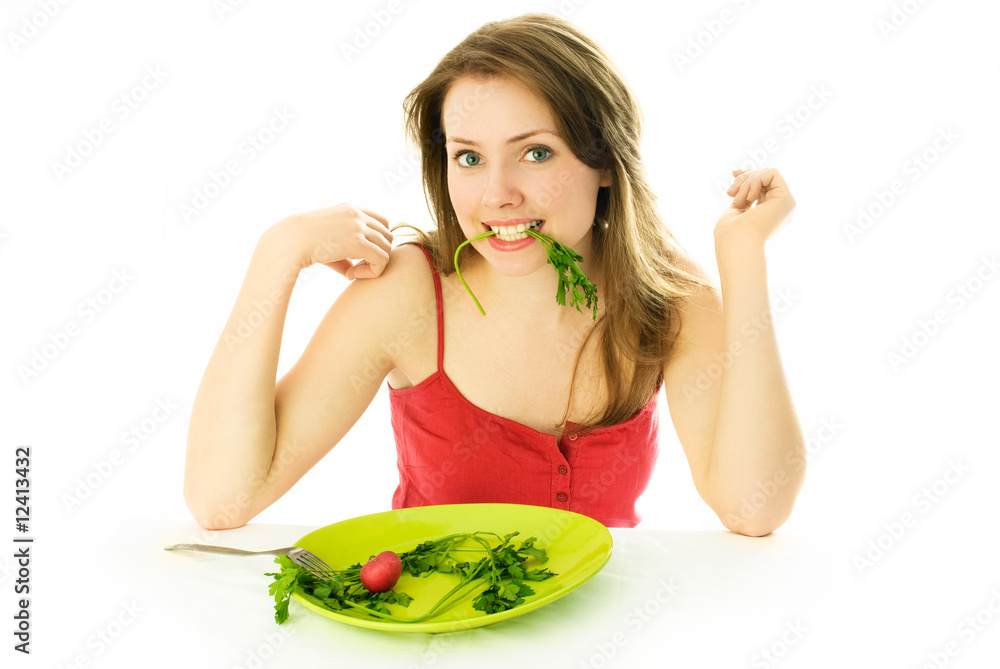 beautiful woman keeping a diet beautiful woman keeping a diet