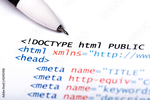 Computer Code HTML photo