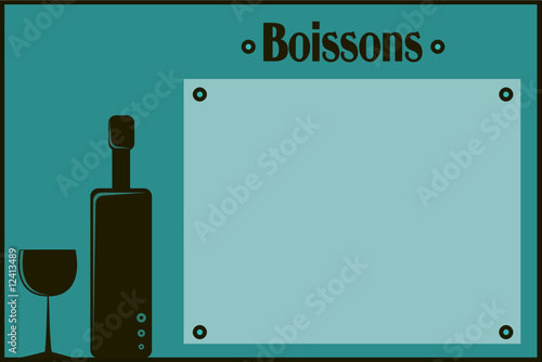 Menu restaurant boissons