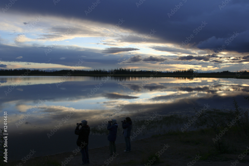 Grandiose Abendstimmung im Tetlin Wildlife Refuge, Alaska - USA