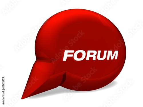 Obraz na plátně forum sprechblase