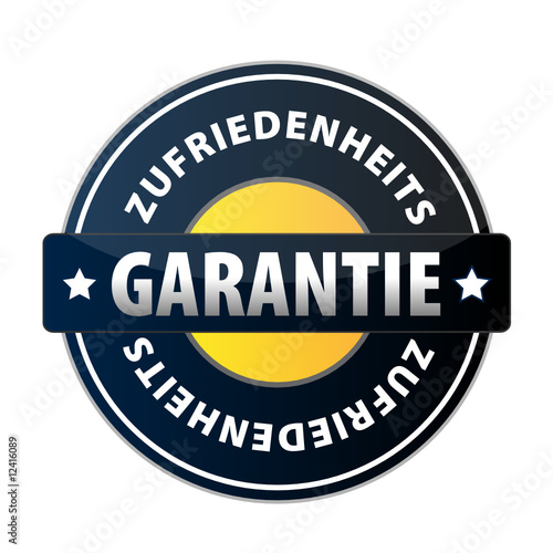 Button Zufriedenheitsgarantie