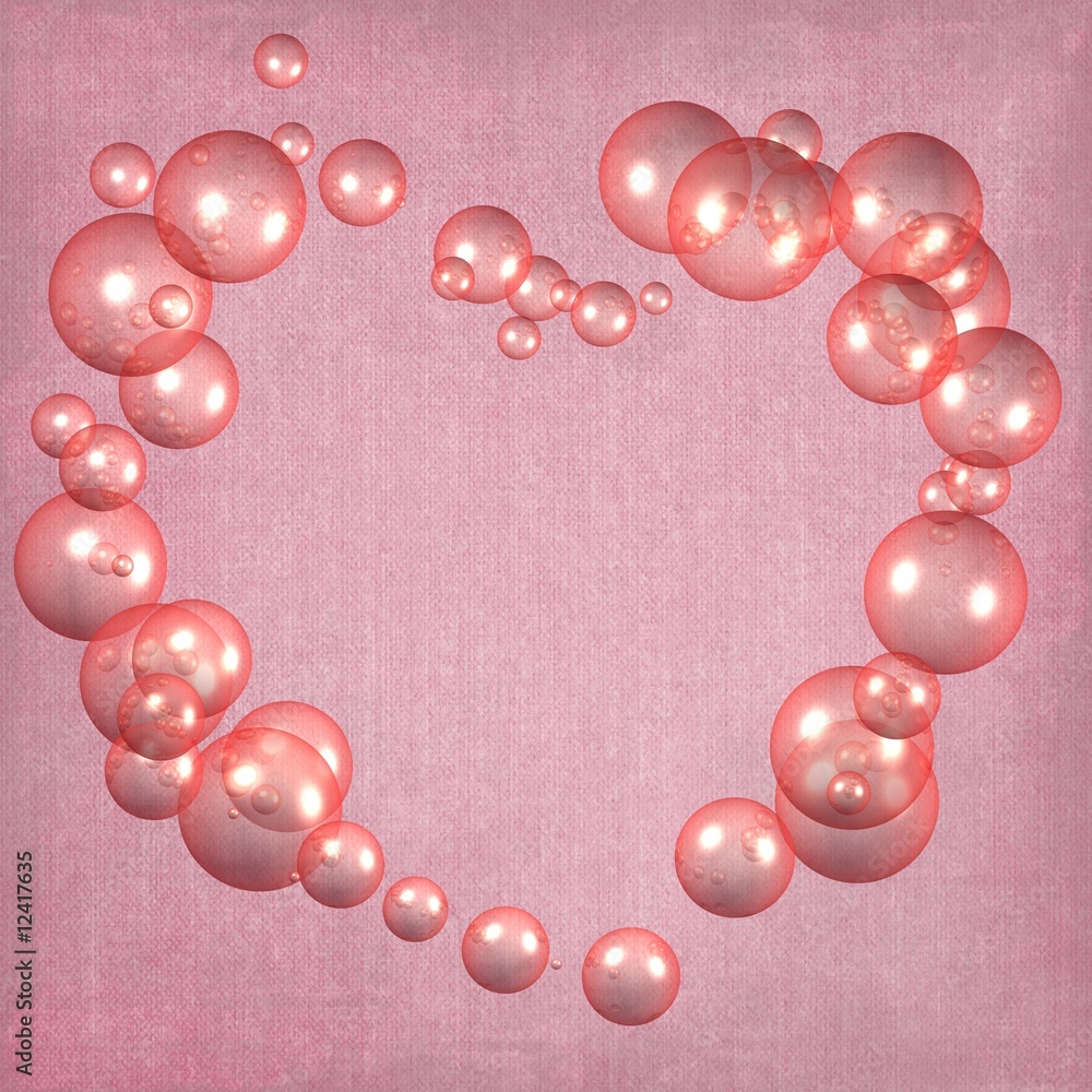 Obraz premium bulles roses